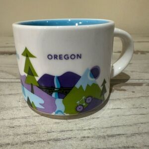 Starbucks Oregon 2 Oz Ornament Espresso Ceramic Mug You Are Here Collection YAH